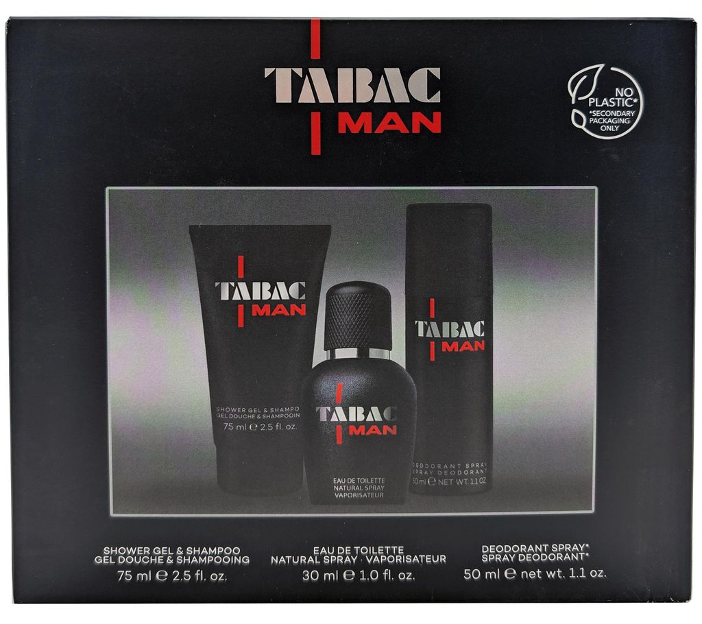 Tabac MAN Geschenkset Trio 1 x 30 ml Eau de Toilette + 75 Produktbild 