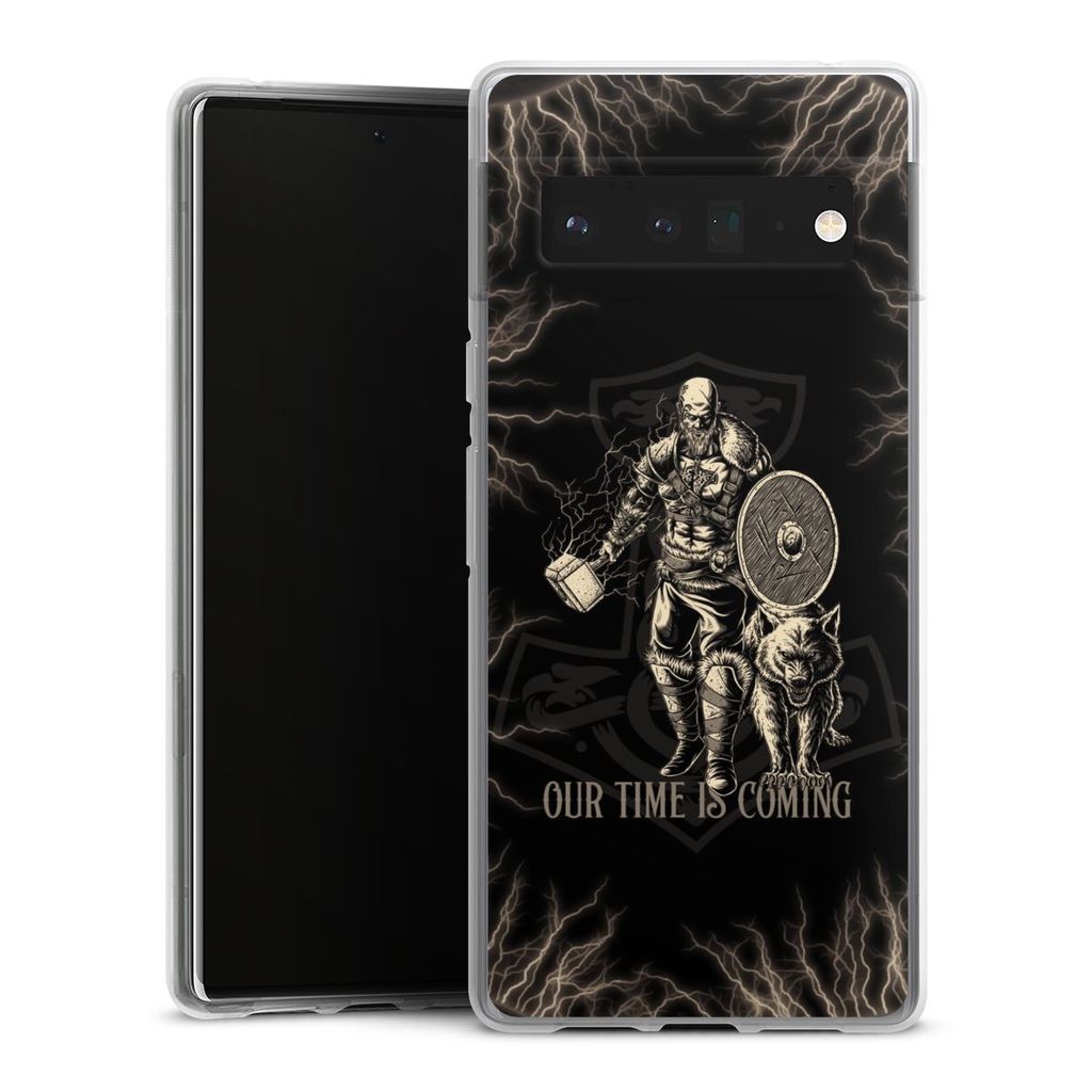 DeinDesign Handyhülle für Google Pixel 6 Pro Silikon Hülle Case Smartphone Schutzhülle Serienmotiv Vikings Wikinger