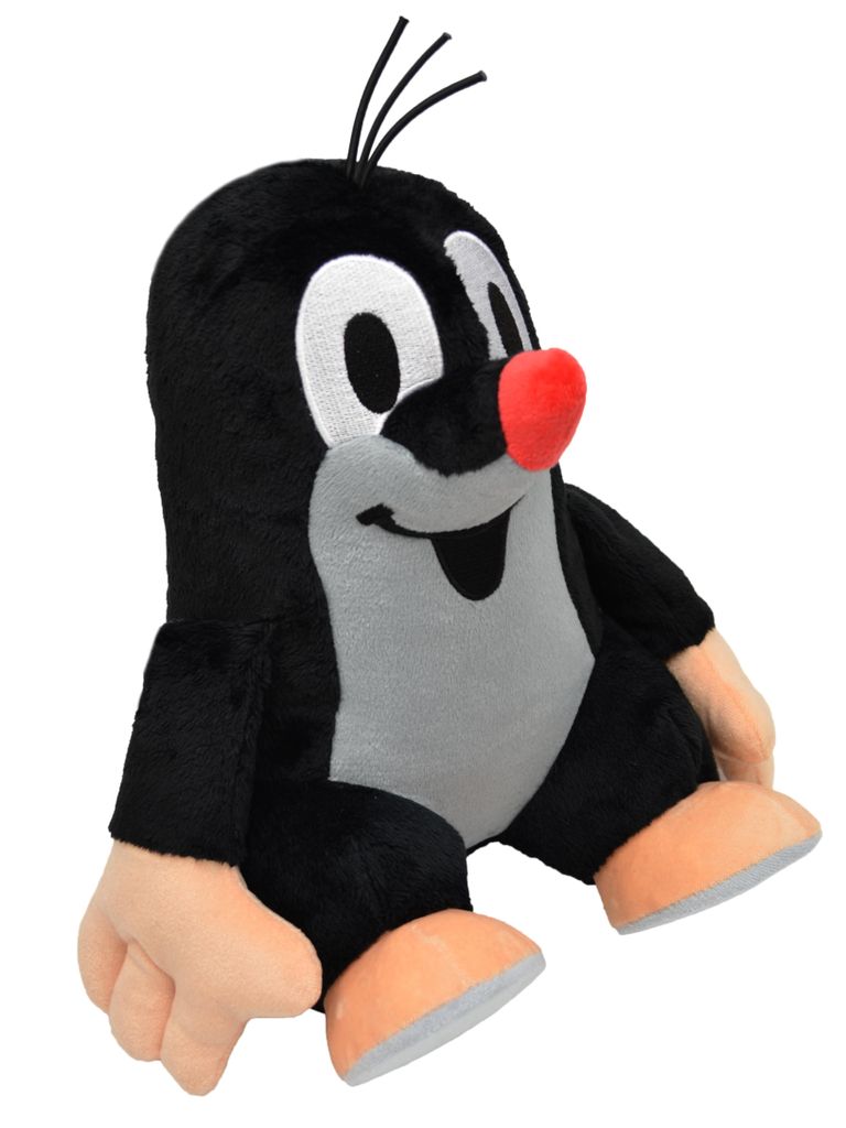 Kuscheltier Der kleine Maulwurf Sitzend 30 cm Schwarz, 44903D