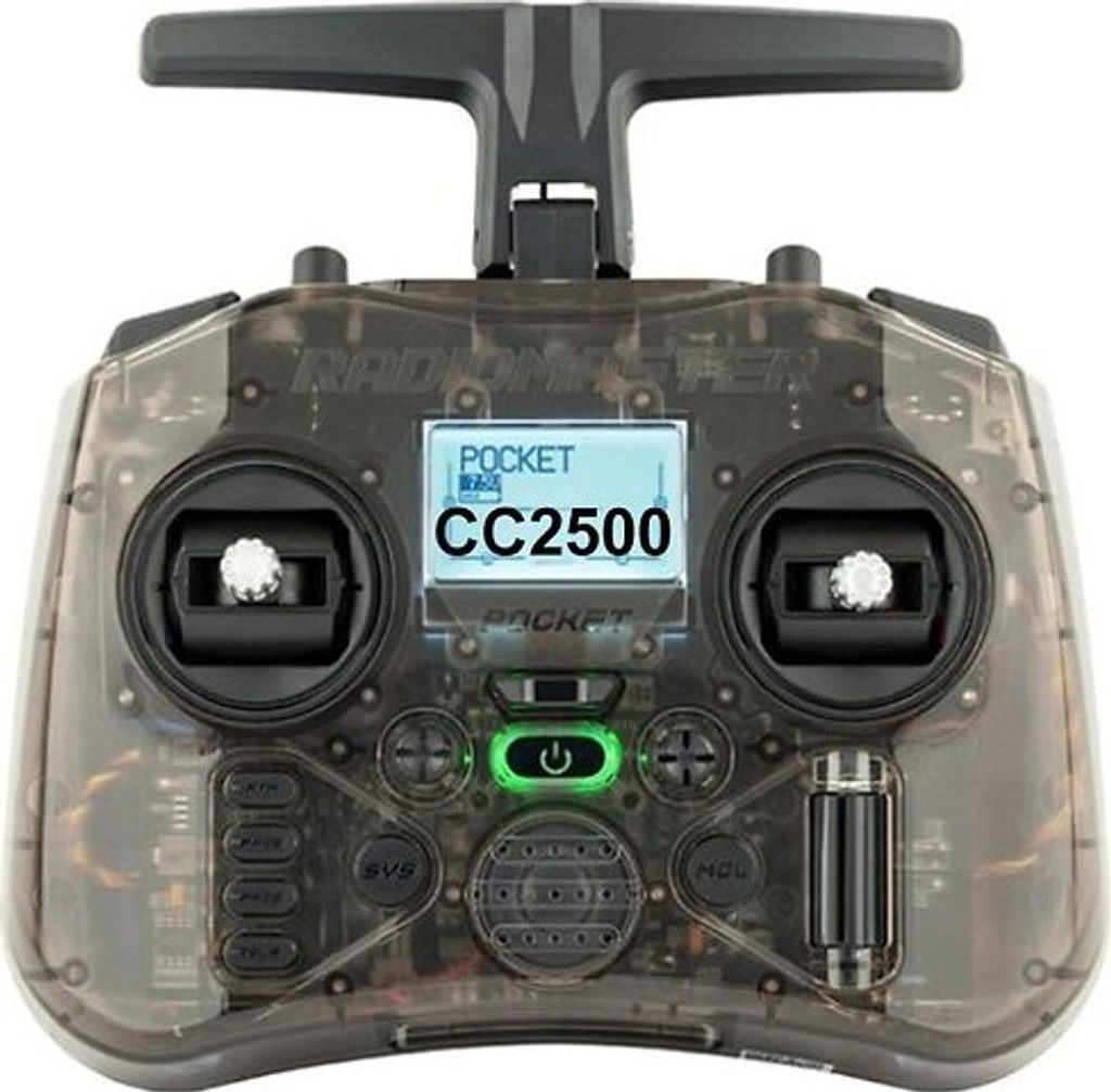 Radiomaster Pocket Radio Controller RC Fernsteuerung CC2500 Transparent Schwarz