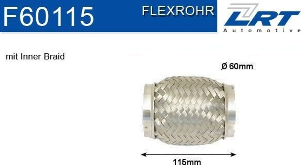 LRT F60115 Flexrohr Abgasanlage Auspuffrohr