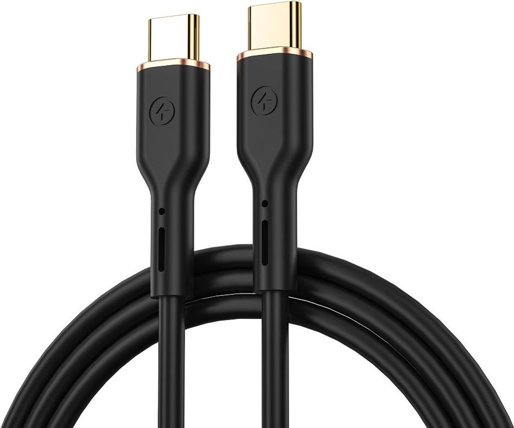 WIWU Kabel YQ02 USB-C - USB-C 100W 1,2m Ladekabel - Schnellladekabel schwarz