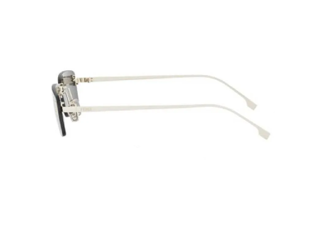 Lunettes de soleil luxueuses Fendi First Crystal avec monture dorée 32A - 3