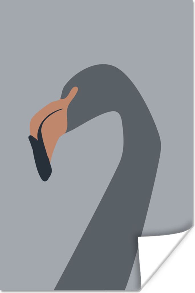 MuchoWow Poster Pastell - Farbe - Flamingo 60x90 cm - Wanddekoration
