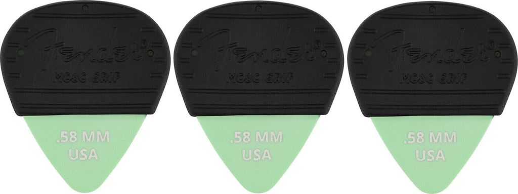 Fender Mojo Grip Dura-Tone Delrin .58 (3) Plektrum