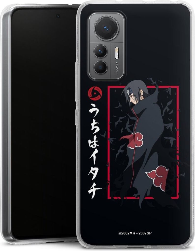 DeinDesign Handyhülle für Xiaomi 12 Lite 5G Silikon Hülle Case Smartphone Schutzhülle Naruto Shippuden Offizielles Lizenzprodukt Itachi Uchiha