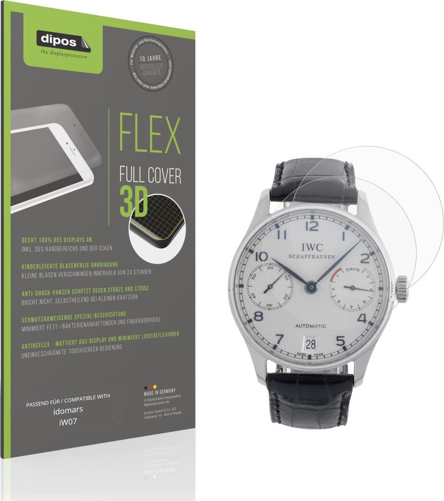2x Full Cover Schutzfolie matt für idomars iW07 Panzerfolie Anti-Shock