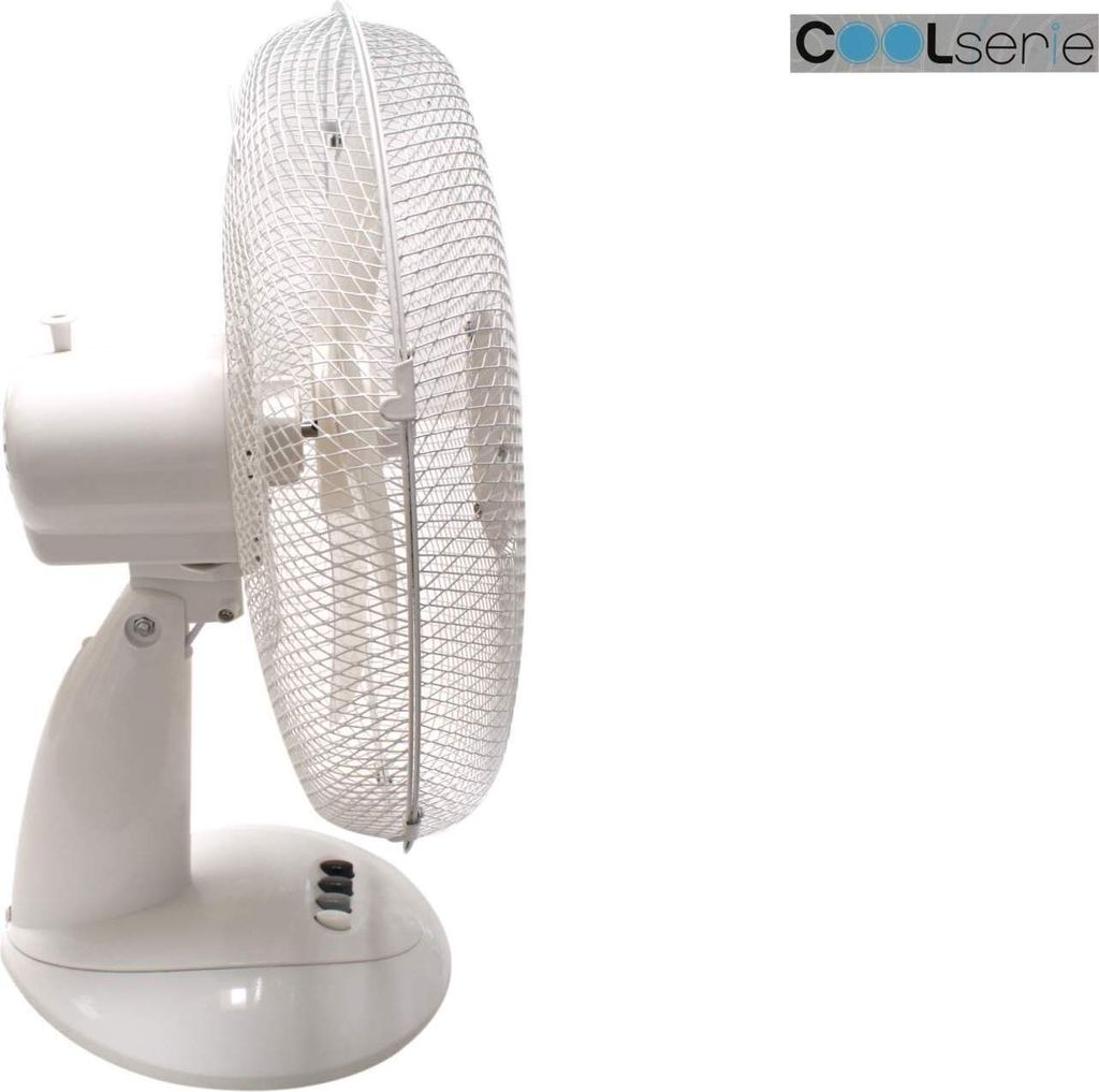 Tischventilator COOL SERIE 40 cm 3 Stufen weiss Produktbild 