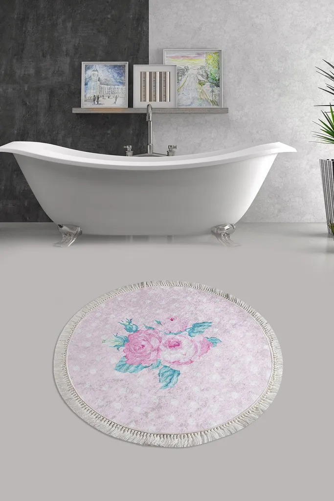 Grand Tapis de Bain Décoratif Monet CHL1453 pour Salle de Bain Chic