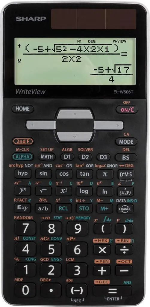 Calculatrice scientifique de bureau Sharp EL-W506TBSL 640 Fonctions
