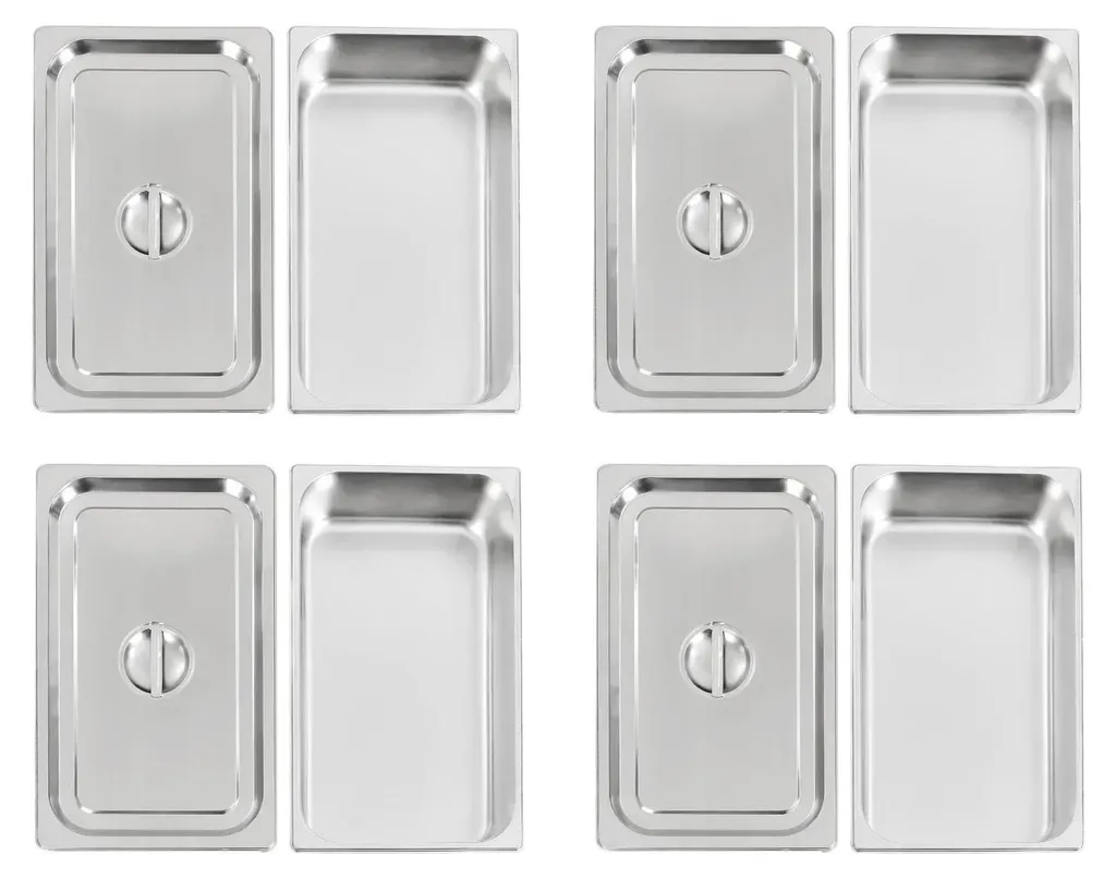 Récipients de restauration pour buffets et service traiteur - Argent - 2