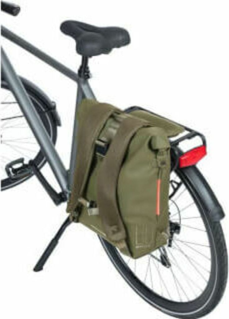 Sac à Dos De Vélo Basil SoHo - Aurores Boréales Vert Mousse - 31x13x37 Cm - Neuf