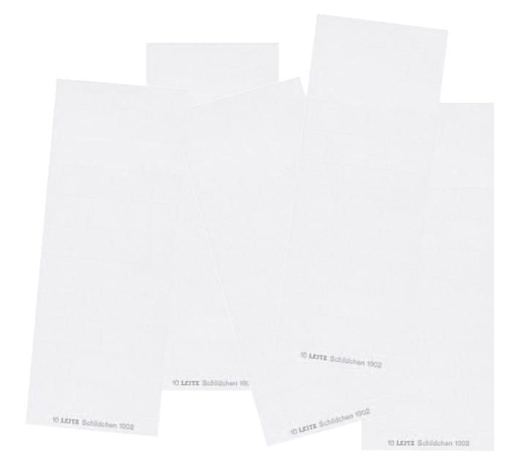 Leitz 1902-00-01 Etichette vuote, per ALPHA®, cartone, 100 Immagine del prodotto 