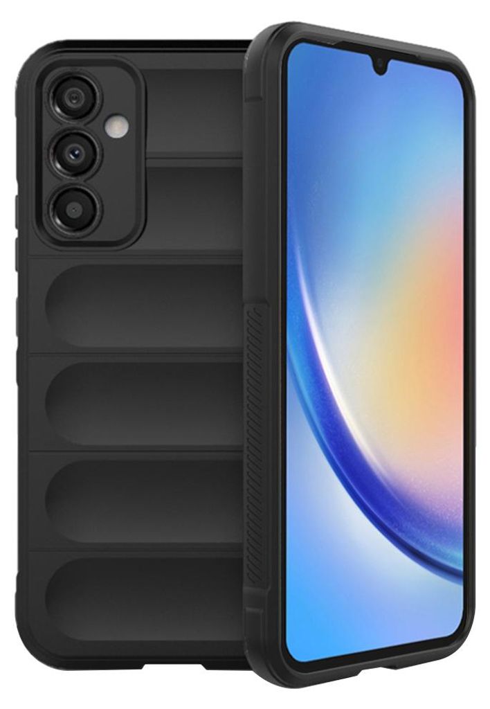 Techsuit Magic Shield Back Cover Hülle für Samsung Galaxy A34 - Schwarz