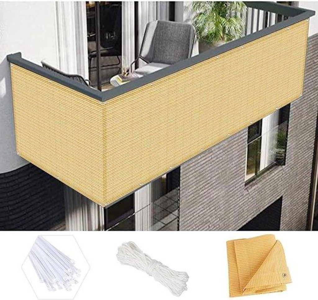 Sichtschutz-Variante für das Außenbereich - Gartenabsperrung für erhöhte Privatsphäre - Sonnenschutz für Balkone und Terrassen - UV-beständi...