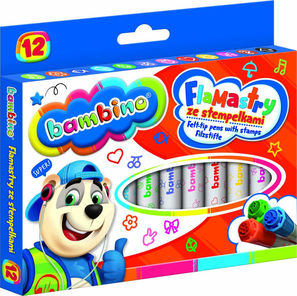BAMBINO F: Marcador para estampar, 12 colores Imagen del producto 