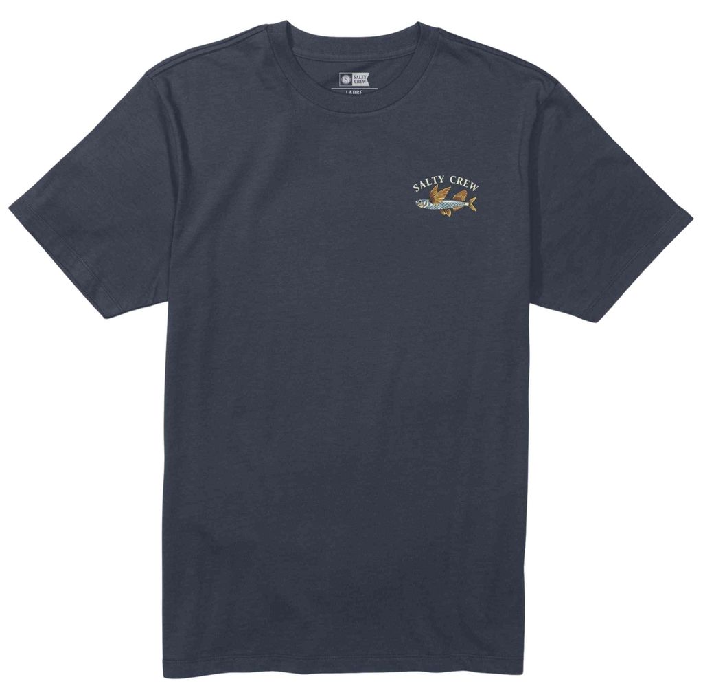 Salty Crew Herren T-Shirt Fly Home Tee, Größe:L, Farben:navy