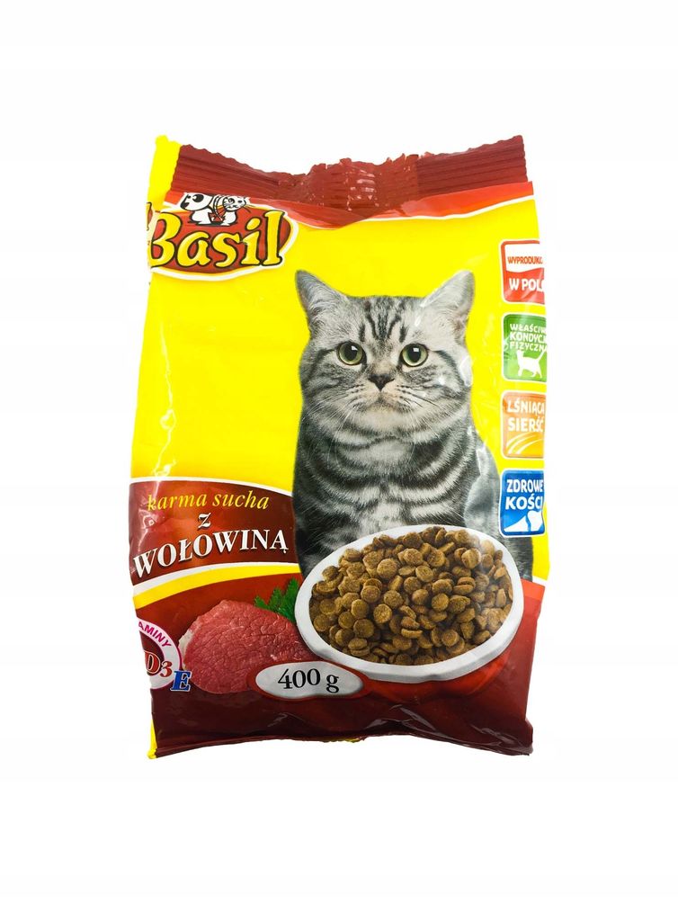 Karma sucha Basil 400g z wołowiną dla kota 1szt. Zdjęcie produktu 