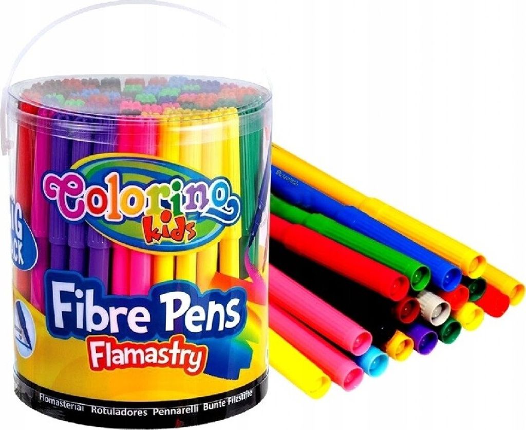 Flamastry duża paczka 96 szt w tubie Colorino Zdjęcie produktu 