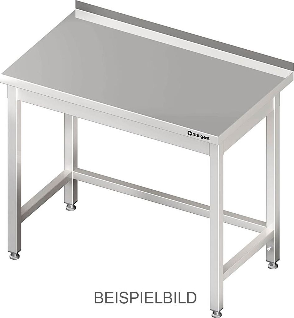 Arbeitstisch ohne Grundboden, 1400x600x850 mm, mit Verstrebung, ohne Aufkantung, verschweißt