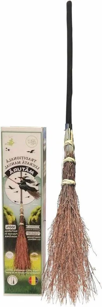Balai en bouleau 80 cm anti-débris pour allées propres et manche noisetier