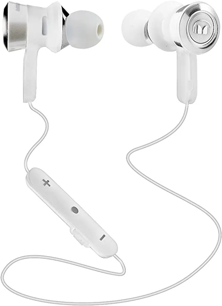 Monster Clarity HD Casque Sans Fil - Son Stéréo Clair, Blanc, Arceau