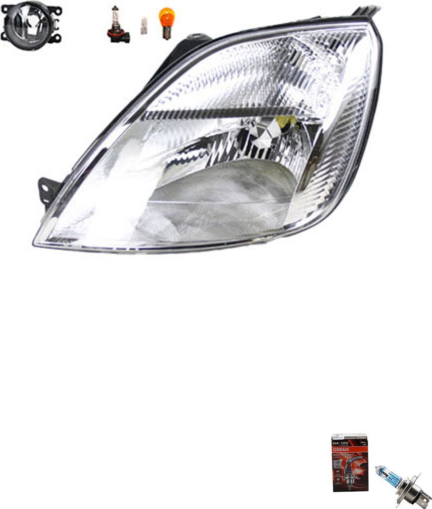 Johns, Scheinwerfer Osram Night Breaker Laser passend für Ford Fiesta 02 11/01-09/05Li 1320349 1198225 1212361 1127895 1142874 2S6X13W030CA 2S6X13...