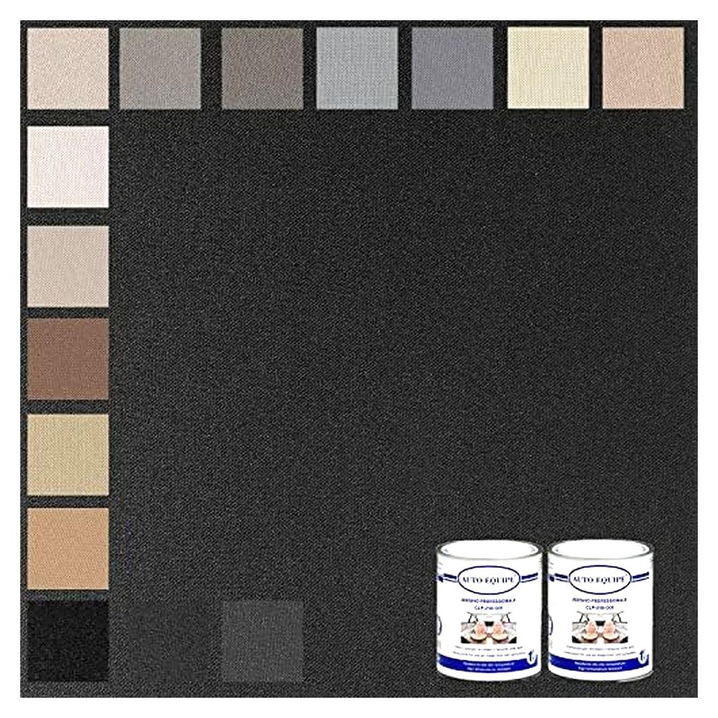 Bi-elastisches Autohimmel-Stoff-Set mit Waffelmuster und 2 hochtemperaturbeständigen Klebern (3,00 m, Anthrazit)