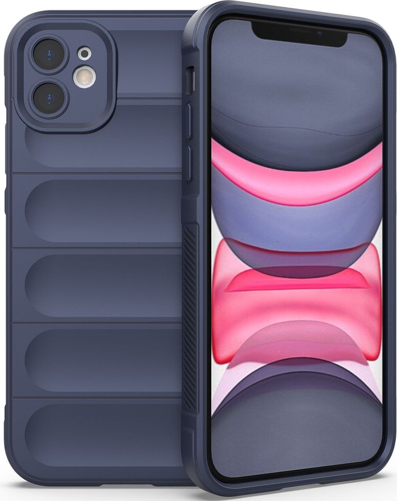 iPhone 11 Hülle, Weich TPU Silikon Stossfest Anti-rutsch Schutzhülle für iPhone 11 Dunkelblau