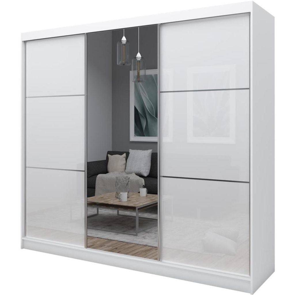 Schrank mit Schwebetüren 240cm Kleiderschrank mit Produktbild 