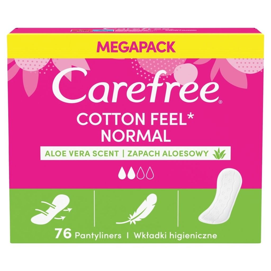 Carefree Aloes hygienické vložky, 76 kusů Obrázek produktu 