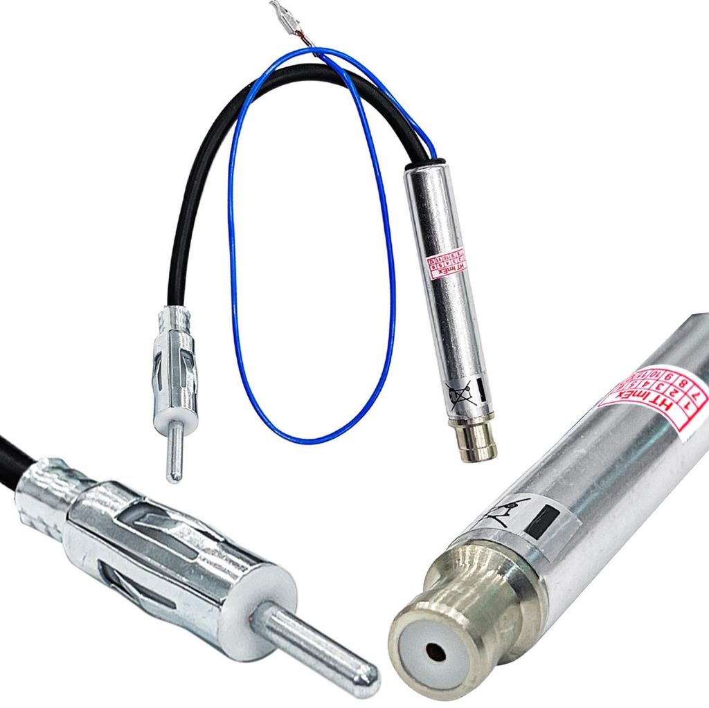 Antennenadapter ISO auf DIN mit Phantomeinspeisung kompatibel mit VW New Beetle alle Modelle ab 10/1998