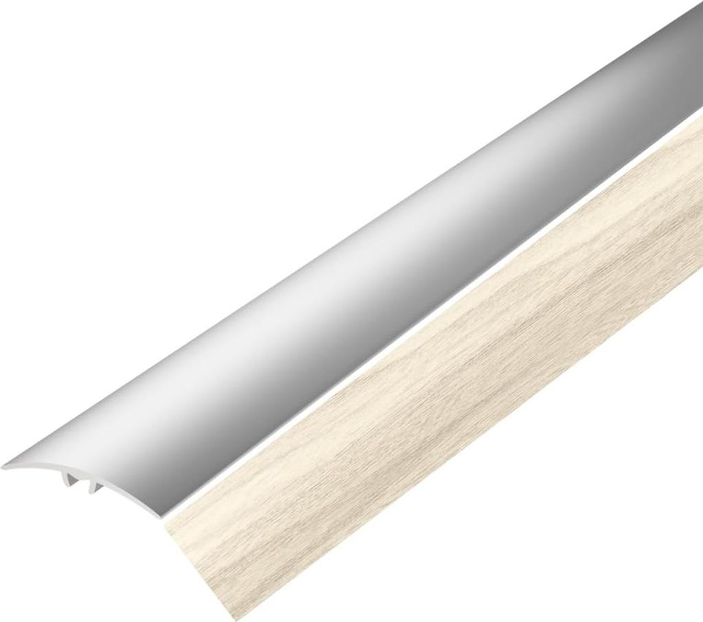 VILO Übergangsleiste Bodenprofil für Höhenausgleich L40 - Aluminium - Kleben oder Schrauben - 40mm Breite - 186cm - Schottische Kiefer