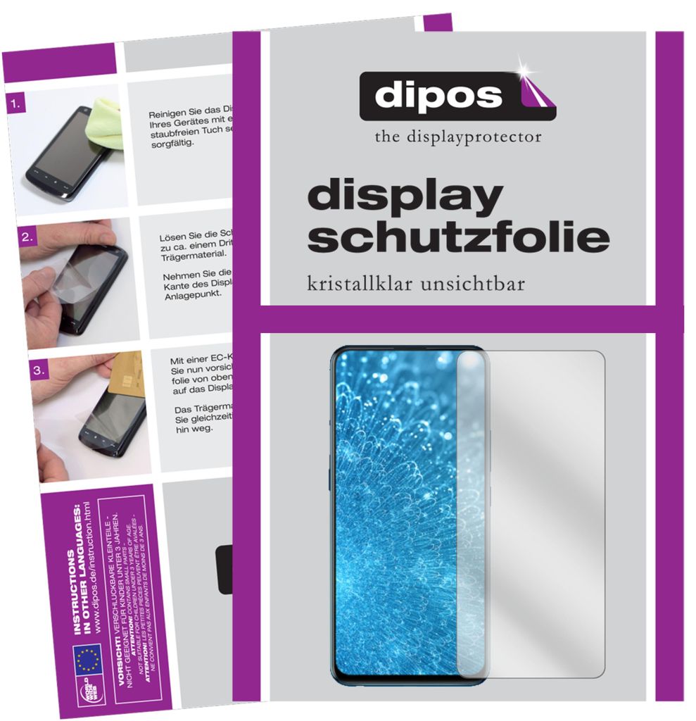 2+2x Schutzfolie für Vivo S1 Pro klar Displayschutzfolie Produktbild 