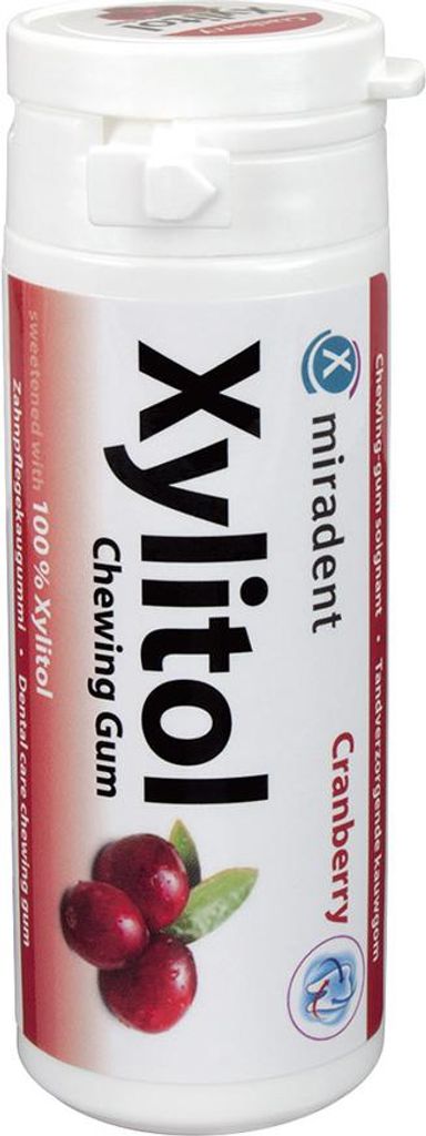 miradent Xylitol Gum Cranberry 30St