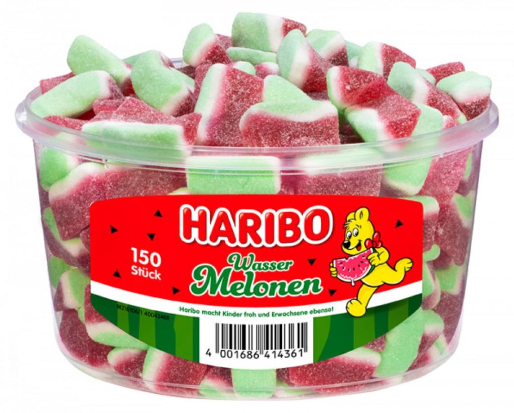 Haribo 10046022, Měkké sladkosti, 1,05 kg, Vodní meloun, Obrázek produktu 