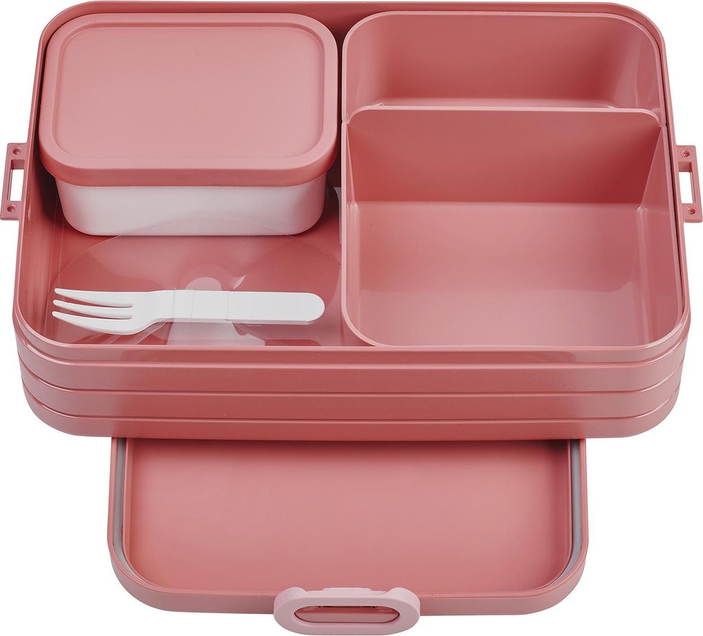 Mepal - Bento Brotdose Large TAB - Brotdose mit Bento Box - Für 2 Sandwiches oder 4 Brotscheiben - Lunchbox für kleine Snacks & Reste - Brotdose ...