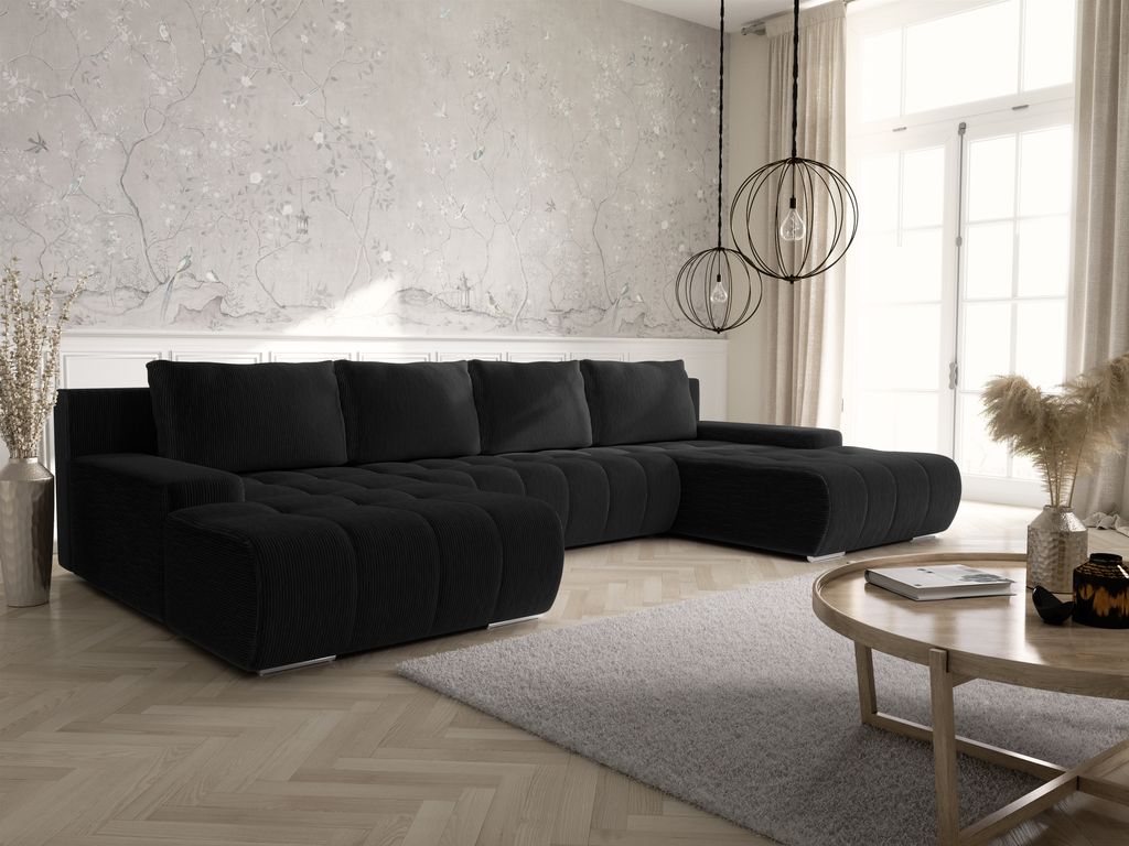 KEF  Ecksofa Vera – U-Form – 350x85x185 cm – Liegefläche Produktbild 