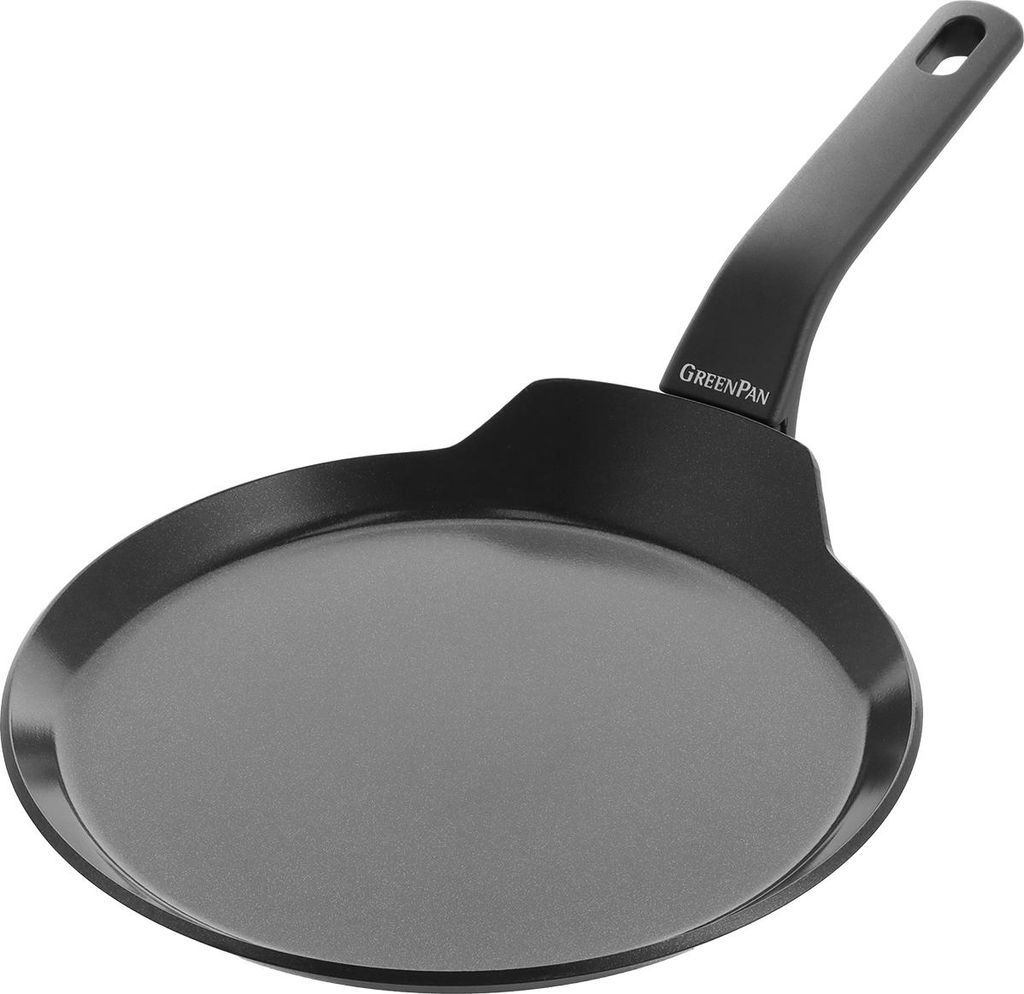GreenPan Essence Pfannkuchenpfanne 24cm schwarz Antihaft Aluminium backofenfest
