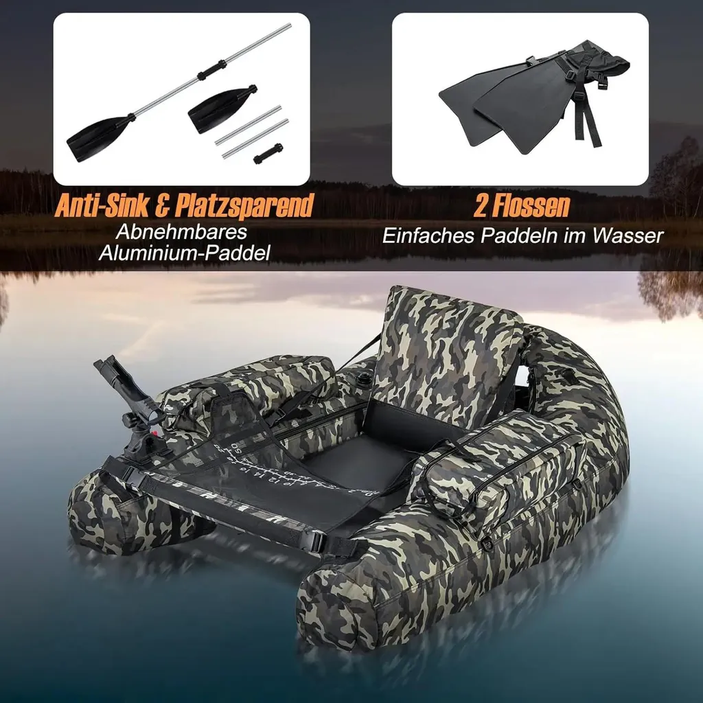 Float Tube de Pêche Gonflable - Idéal pour Lacs et Rivières - 4