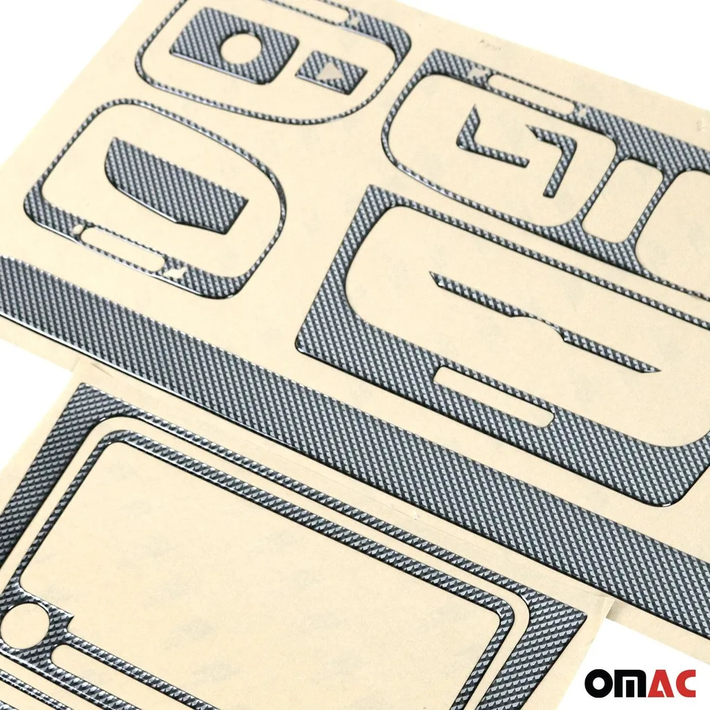 Cockpit decorazione interna per VW Passat B7 2010-2015 carbonio ottico 14pcs - 10