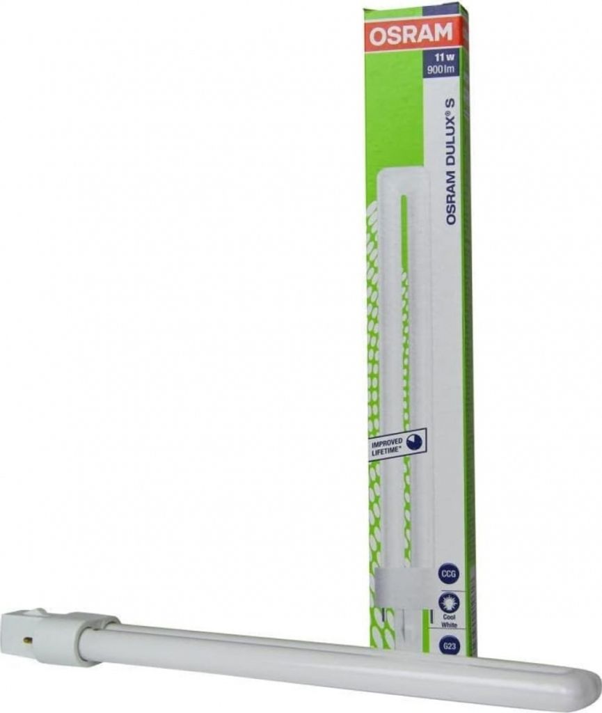 A compact fluorescent lamp and its packaging.