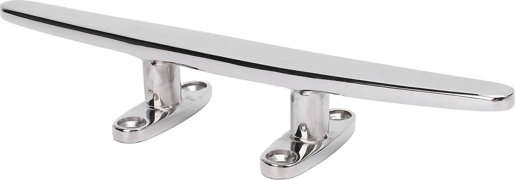Taquet d'amarrage inox 316 anti-rouille 10 pouces, fixation bateau