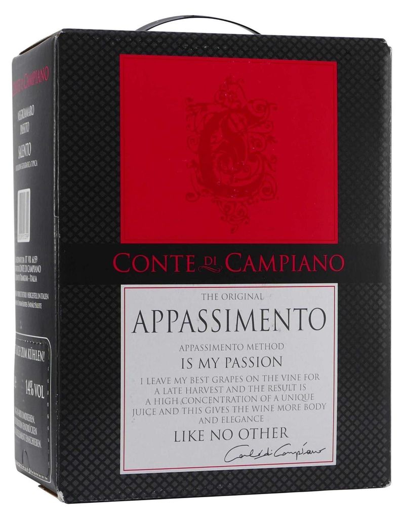 Conte di Campiano Appassimento IGT -halbtrocken- 5,0L BIB Produktbild 