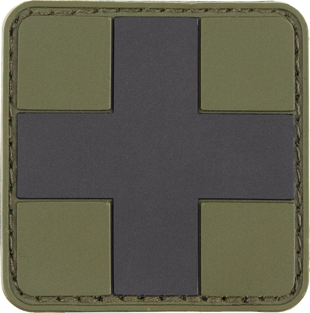 MFH Klettabzeichen, "FIRST AID", oliv/schwarz, 3D, 5 x 5 cm Produktbild 