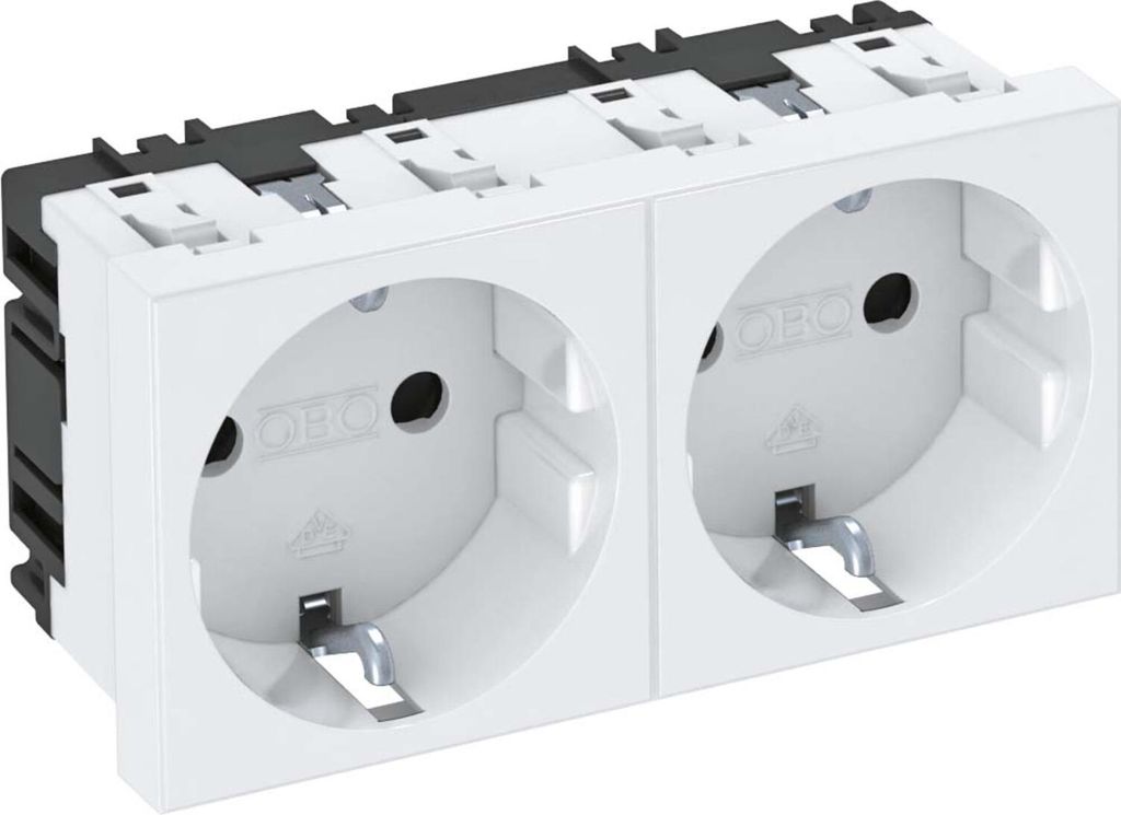 Obo Bettermann STD-D0 RW2, 2P, Weiß, 250 V, 16 A, 90 mm, 42 Produktbild 