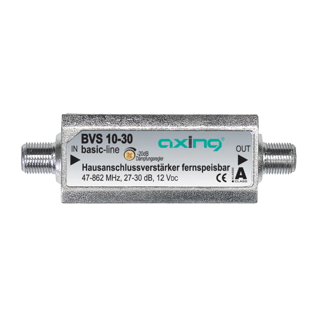 Ampli Axing BVS 10-30 BK 30dB - Egaliseur intégré et réglage de gain précis