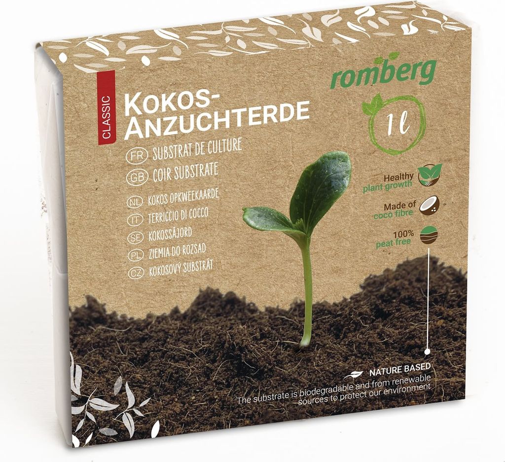 Romberg CLASSIC POP UP Anzuchterde komprimiert - 1 Liter Produktbild 2