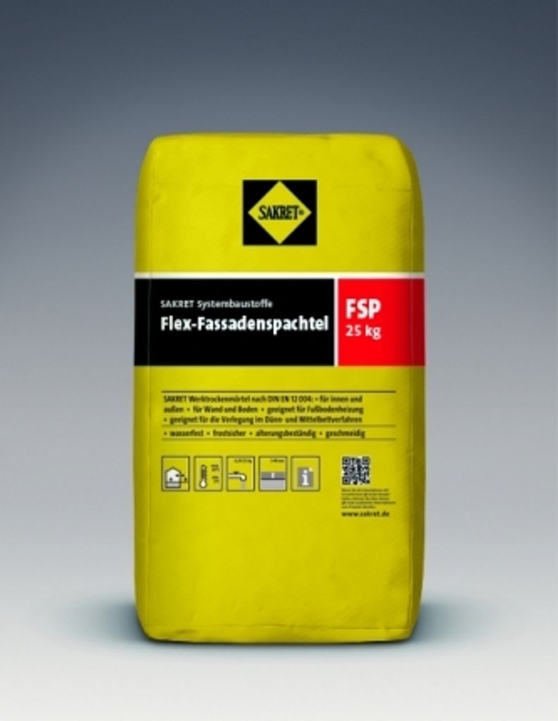 Sakret Flex-Fassadenspachtel FSP 25 kg/ Sack