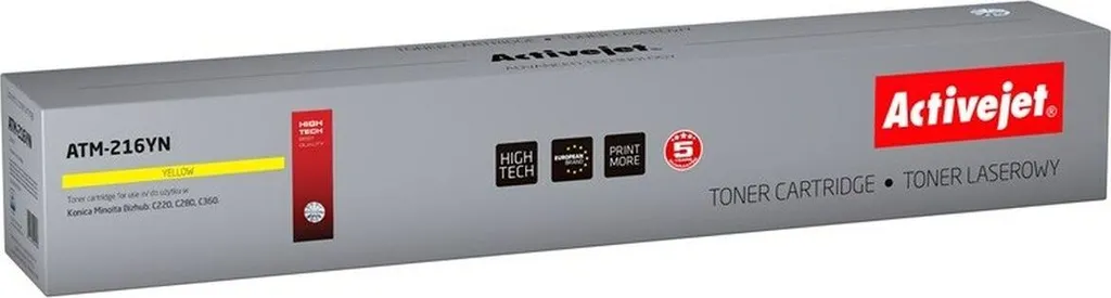 Toner ATM-216YN jaune pour gros volumes d'impression Konica Minolta TN216Y